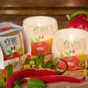 Klaasis küünal Ürdid ja vürtsid 100g, 30h