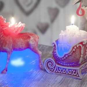 Dioodiga küünal põder pruun,punane,hall