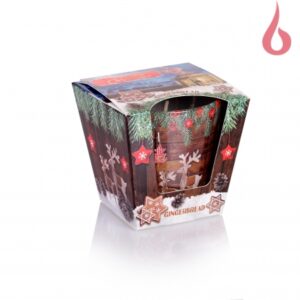 Klaasis küünal Piparkook (kaneeli ja apelsni lõhn) 115g,30h