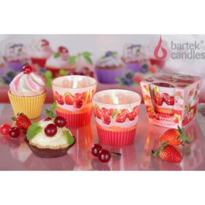 Klaasis küünal Fruit muffin 115g 30h