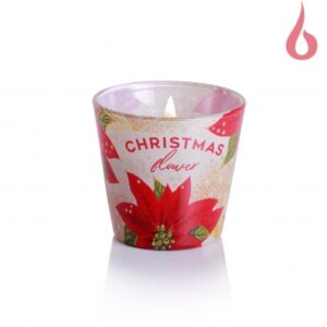 Klaasist küünal Jõulutäht115g 30h
