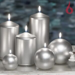 Classic küünal metallik  kuul hõbedane 60 9 h ,90g