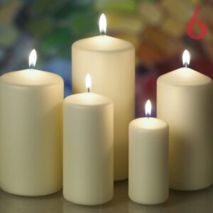 Classic küünal silinder naturaalne  valge  80¤150,620g,68h