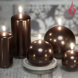 Classic küünal metallik silinder pruun 70¤150 ,430g, 60h